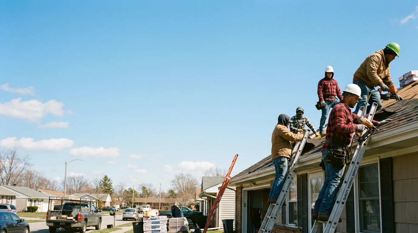 Roofing in Brownstown, IL near me